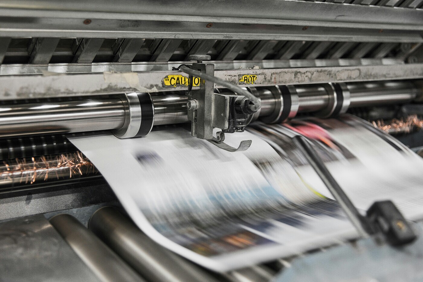 Zeitung im Druck