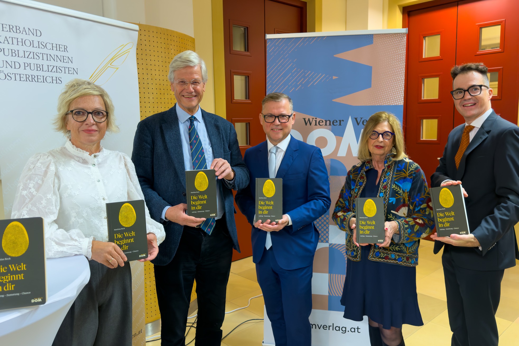 v.l.: Barbara Kornherr, Matthias Beck, Paul Wuthe, Brigitte Kwizda-Gredler, Roman Gerner